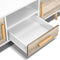 120cm Wooden Entertainment Unit - White & Wood