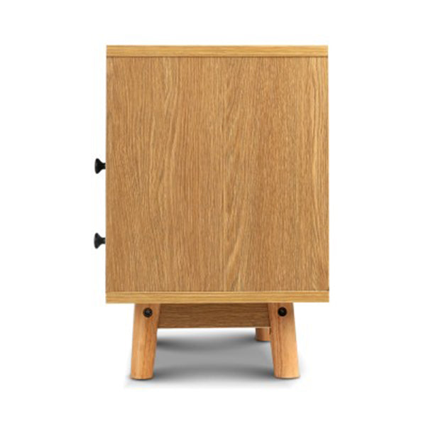 Scandinavian-inspired Wooden Bedside Table
