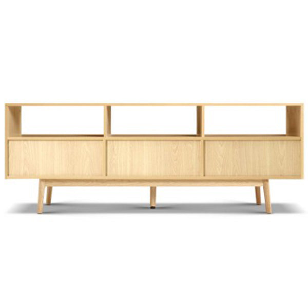 Wooden Scandinavian Entertainment Unit - Natural