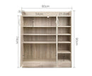 2 Doors Shoe Cabinet Storage - Wood