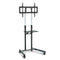 Tall Mobile TV Stand for 37-70 Inch Television Screens Adjustable Universal Holds 68kg Black