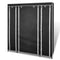 Fabric Cabinet with Compartments - Black