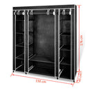 Fabric Cabinet with Compartments - Black