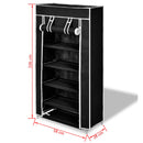 Fabric Shoe Cabinet with Cover