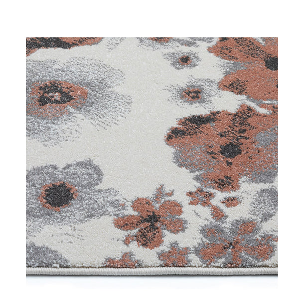 Faded Floral Old Rose Rug 160 X 230 Cm