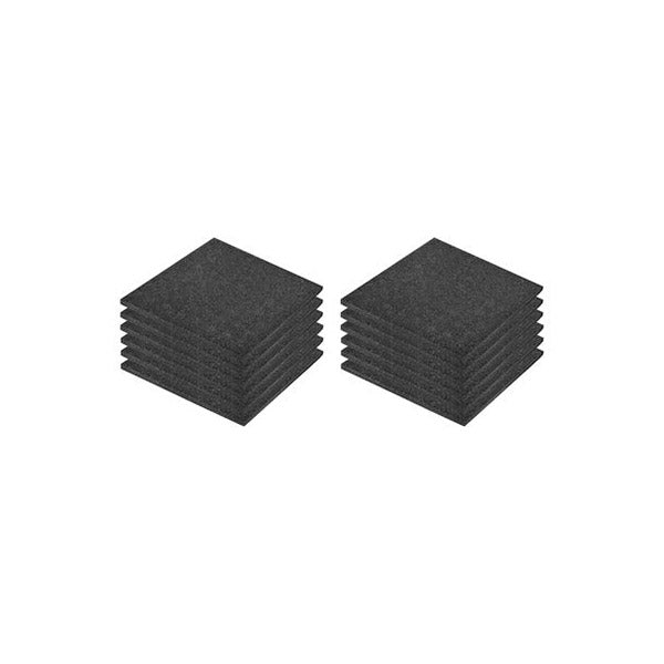 Fall Protection Tiles 12 Pcs Rubber 50X50X3 Cm Black