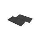 Fall Protection Tiles 12 Pcs Rubber 50X50X3 Cm Black