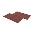 Fall Protection Tiles 6 Pcs Rubber 50 X 50 X 3 Cm