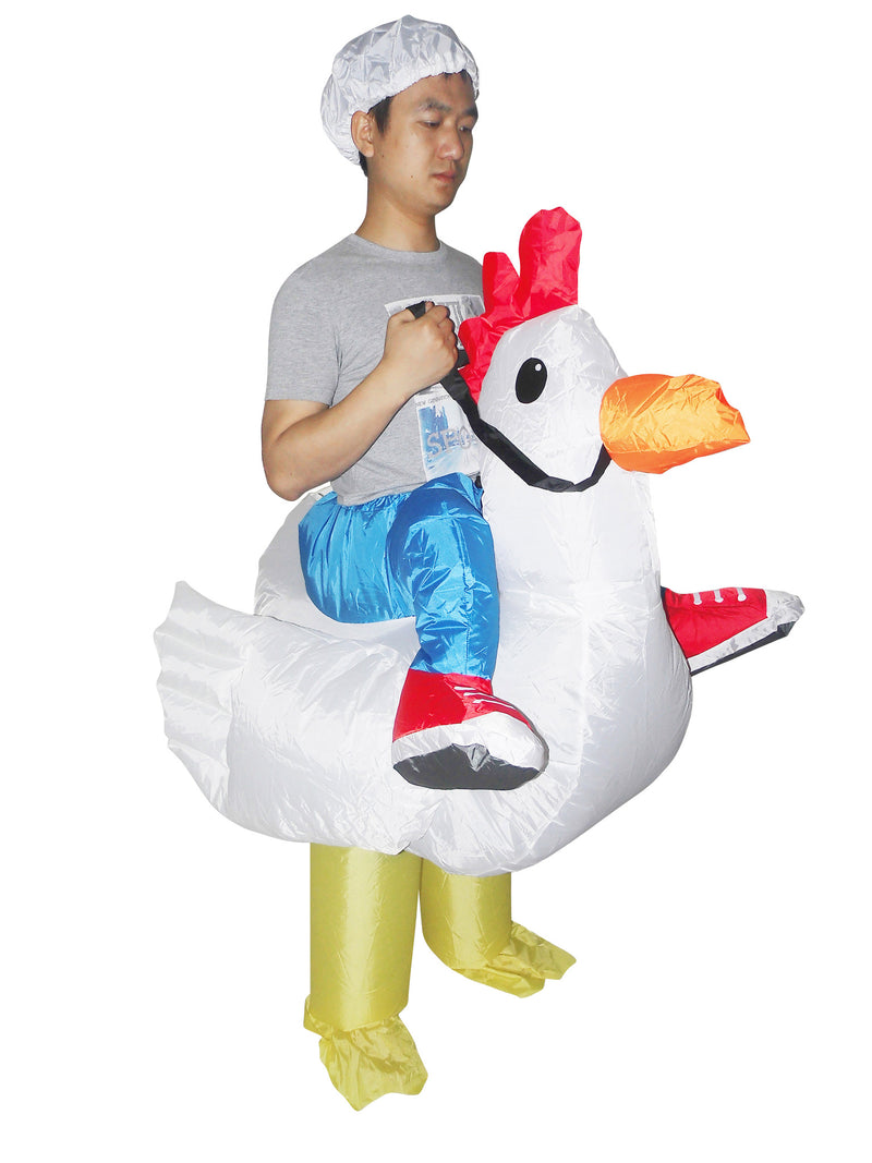 Fan Operated Costume - Chicken Fancy Dress Inflatable Suit