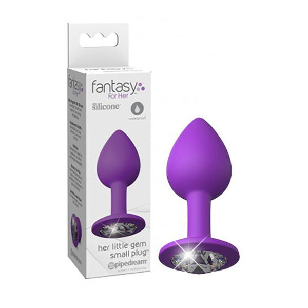 Fantasy For Her Little Gem Small Butt Plug With Jewel Base Purple