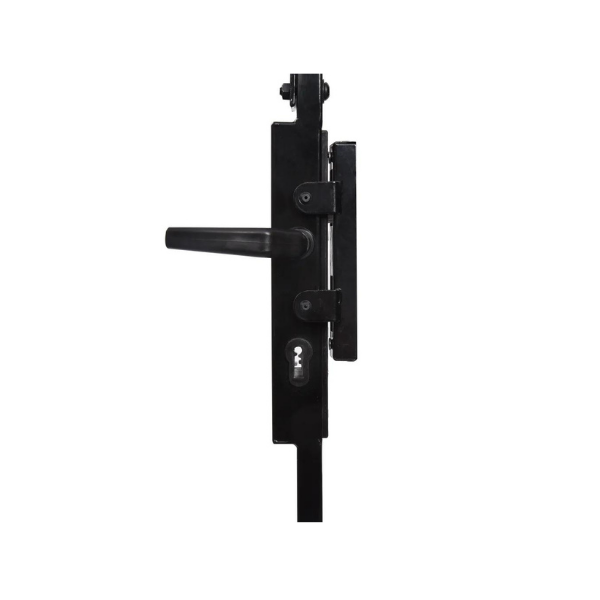 Fence Gate With Arched Top Steel 100X200 Cm Black