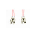 Lclc Os1 Os2 Single Mode Fibre Optic Cable Salmon Pink