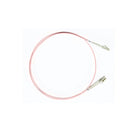 Lclc Os1 Os2 Single Mode Fibre Optic Cable Salmon Pink