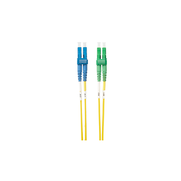 Lc Lc Apc Os1 Os2 Single Mode Fibre Optic Duplex Cable Yellow