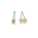 Lc Sc Om4 Multimode Fibre Optic Cable Aqua