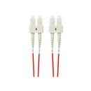 Sc Sc Om4 Multimode Fibre Optic Patch Cable Red