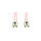 10M Lc Lc Os1 Os2 Singlemode Fibre Optic Cable Salmon Pink