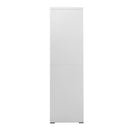 Filing Cabinet Light Grey 90 X 46 X 164 Cm Steel