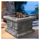 Grillz Fire Pit Outdoor Table Charcoal Garden Fireplace Firepit Heater