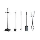 Fire Place Tools Poker Brush Shovel Stand Tongs