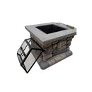 Grillz Fire Pit Outdoor Table Charcoal Garden Fireplace Firepit Heater