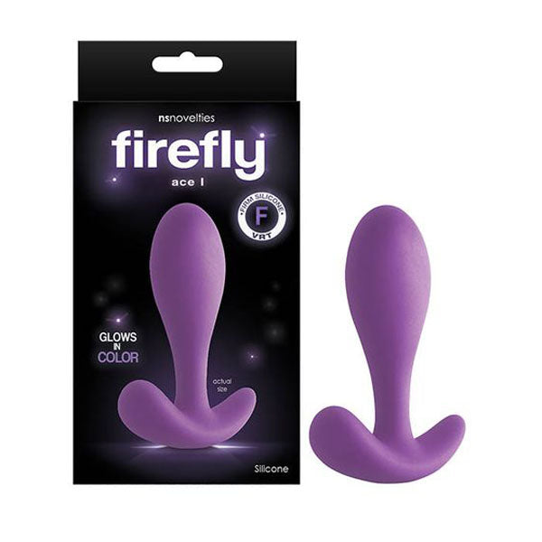 Firefly Ace I Glow In Dark Purple Anal Plug