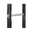 Firewood Rack Black 40 X 25 X 200 Cm Steel