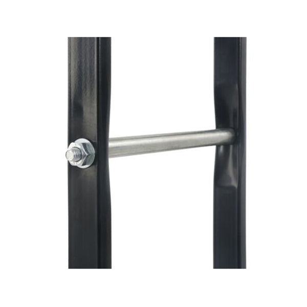 Firewood Rack Black 40 X 25 X 200 Cm Steel