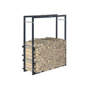 Firewood Rack Black 80 X 25 X 100 Cm Steel