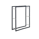 Firewood Rack Black 80 X 25 X 100 Cm Steel