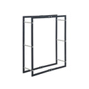 Firewood Rack Black 80 X 25 X 100 Cm Steel