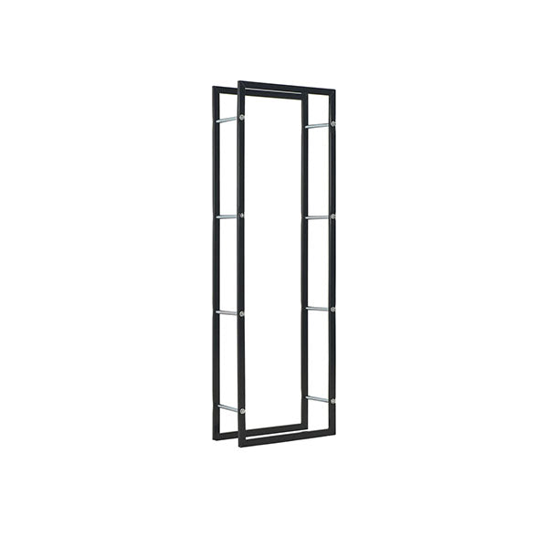 Firewood Rack Steel Black