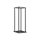 Firewood Rack With Base Black Steel