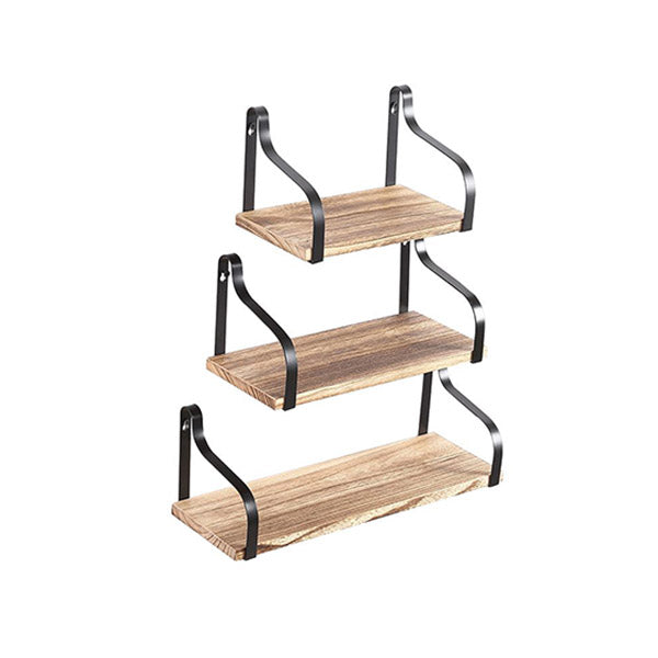 Floating Shelf Brackets Display Bookshelf Wall Mount Rack Storage