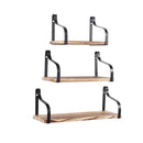 Floating Shelf Brackets Display Bookshelf Wall Mount Rack Storage