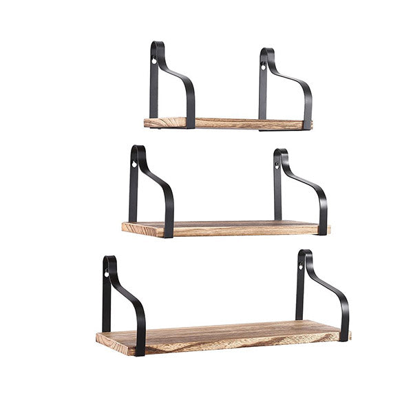 Floating Shelf Brackets Display Bookshelf Wall Mount Rack Storage