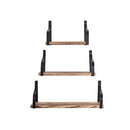 Floating Shelf Brackets Display Bookshelf Wall Mount Rack Storage
