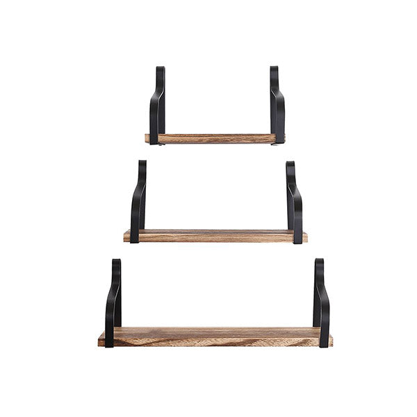 Floating Shelf Brackets Display Bookshelf Wall Mount Rack Storage