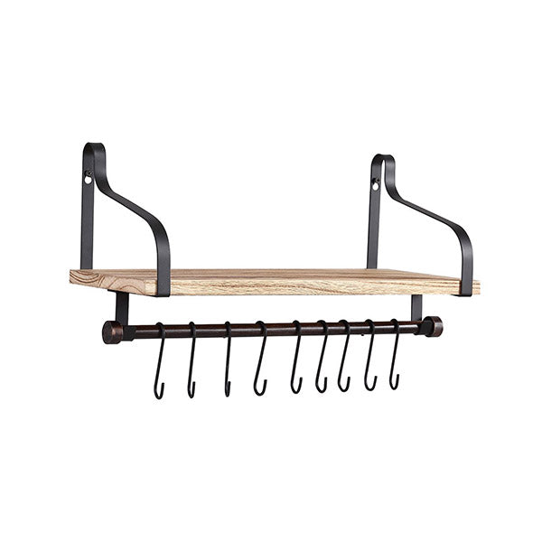 Floating Shelf Brackets Mount Display Rack Storage Hook