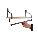 Floating Shelf Brackets Mount Display Rack Storage Hook