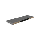 Floating Wall Shelf High Gloss Grey Mdf