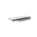 Floating Wall Shelf White Honeycomb Mdf Metal