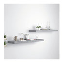 Floating Wall Shelves 2 Pieces Grey