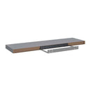 Floating Wall Shelves 2 Pieces Grey