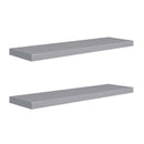 Floating Wall Shelves 2 Pieces Grey