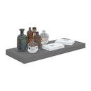 Floating Wall Shelves 2 Pieces High Gloss Grey