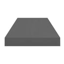 Floating Wall Shelves 2 Pieces High Gloss Grey