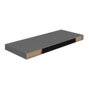 Floating Wall Shelves 2 Pieces High Gloss Grey