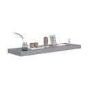 Floating Wall Shelves 4 Pcs Grey Mdf