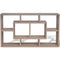 Floating Wall Display Shelf 8 Compartments - Oak Colour